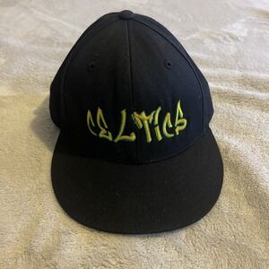 Boston Celtics Cap Men 7 3/4‎ Black NBA Basketball Lids Hat Streetwear Workout